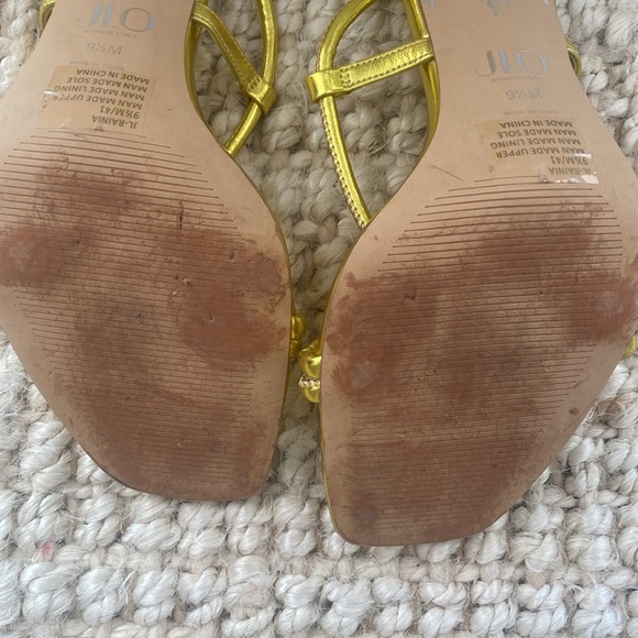 JLO | Elegant Gold Strappy Women's Heels - Picture 12 of 12